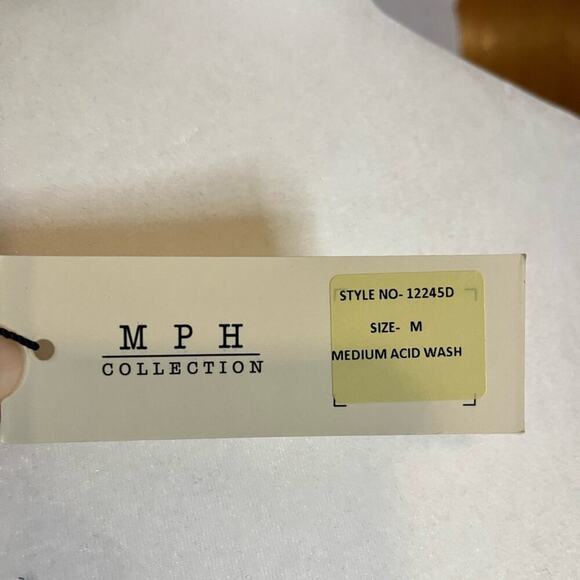 NWT MPH Collection Denim‎ Chambray Belted Dress Women’s Medium (c-71) - Picture 6 of 6